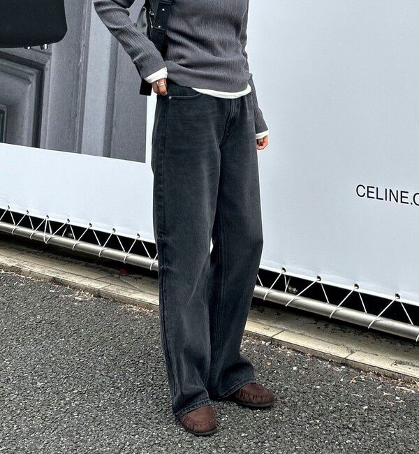 fredy emue「【@sora_522m企画】ベーシックストレートデニム」|デニム|ブラック