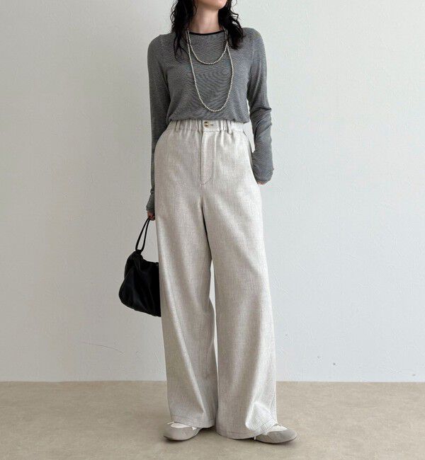 fredy emue「ウールライクイージーワークパンツ」|チノ|