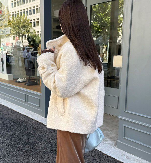 fredy emue「ループシャギースタンドカラーコート」|その他|