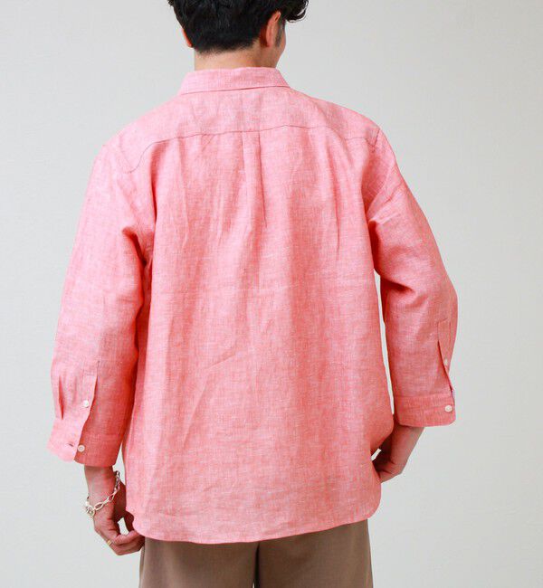 GLOSTER「【フレブル刺繍】七分袖シャツ ストライプ/無地」|シャツ・ブラウス|