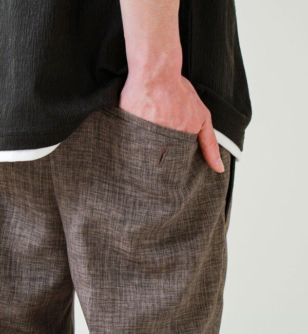 GLOSTER「【セットアップ対応】リネンライクキャンバスパンツ」|チノ|