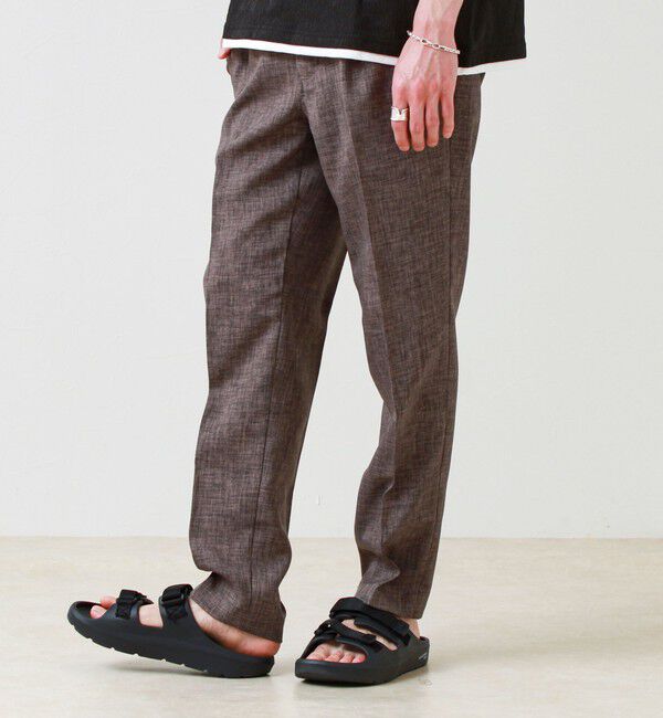 GLOSTER「【セットアップ対応】リネンライクキャンバスパンツ」|チノ|