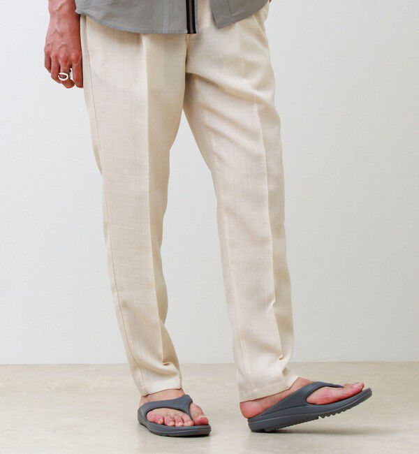 GLOSTER「【セットアップ対応】リネンライクキャンバスパンツ」|チノ|