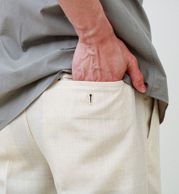GLOSTER「【セットアップ対応】リネンライクキャンバスパンツ」|チノ|