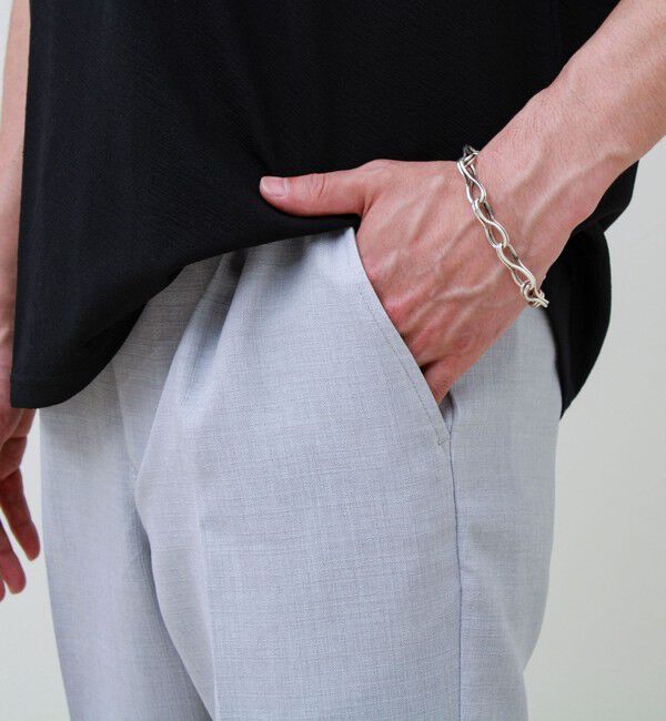 GLOSTER「【セットアップ対応】リネンライクキャンバスパンツ」|チノ|