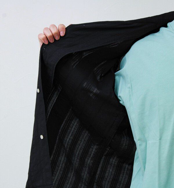 GLOSTER「【1枚で決まる】メランジテープ オープンカラーS/Sシャツ」|シャツ・ブラウス|