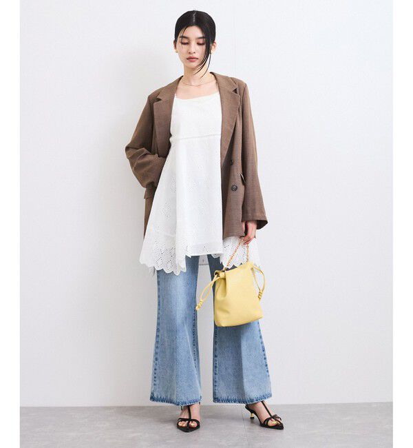 VIS「カットワークレースキャミミニワンピース」|ワンピース|