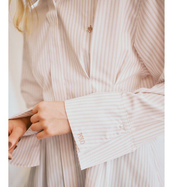 VIS「【POLOBCS】VIS別注ウエストタックフレアシャツ」|シャツ・ブラウス|