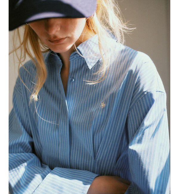 VIS「【POLOBCS】VIS別注ウエストタックフレアシャツ」|シャツ・ブラウス|