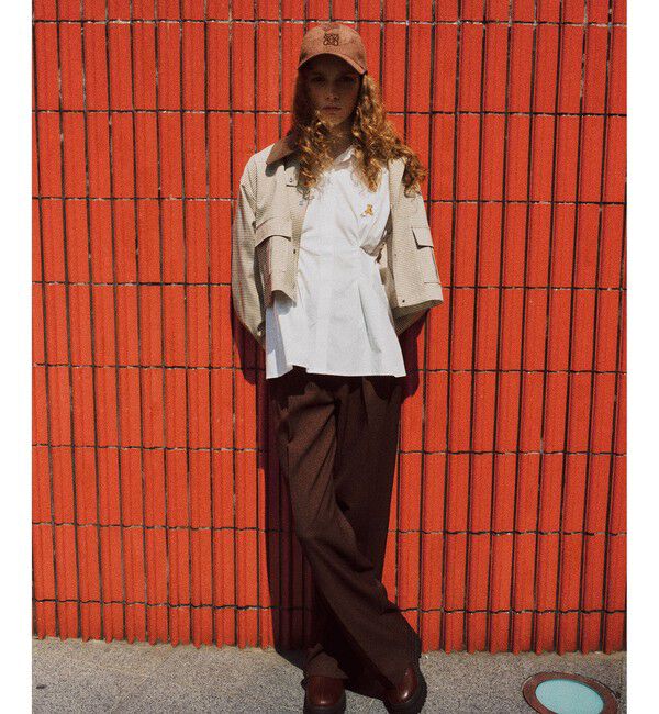 VIS「【POLOBCS】VIS別注ウエストタックフレアシャツ」|シャツ・ブラウス|