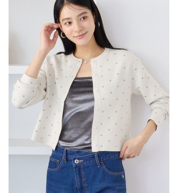 VIS「ドットジャガードカーディガン」|カーディガン|キナリ系(17)