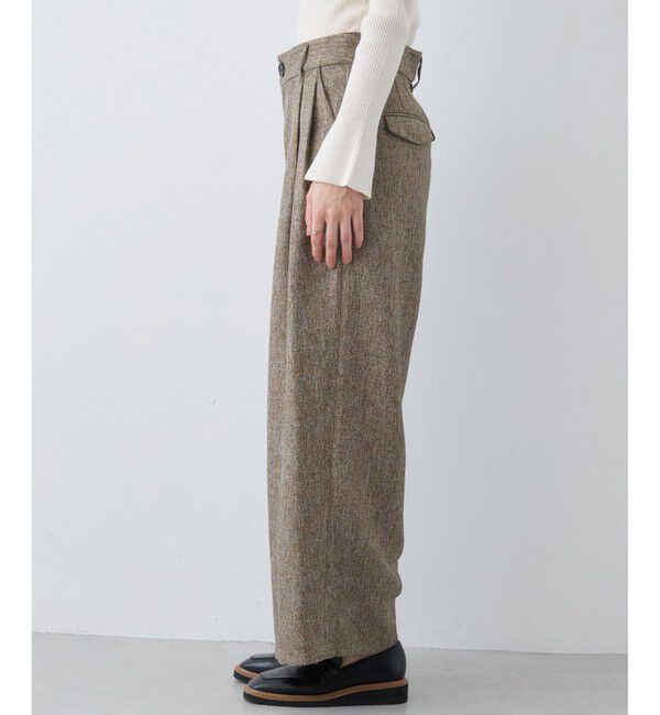 VIS「ツイード2タックワイドパンツ」|チノ|