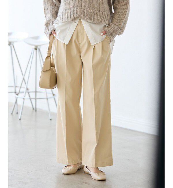 Rope&rsquo;Picnic「【3サイズ展開】チノライクタックパンツ」|チノ|