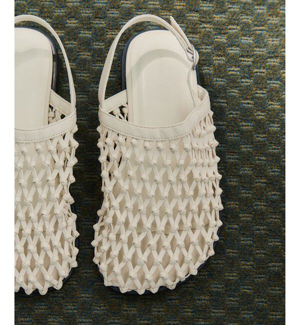 ADAM ET ROPE'「メッシュフラットサンダル」|サンダル|オフホワイト(15)