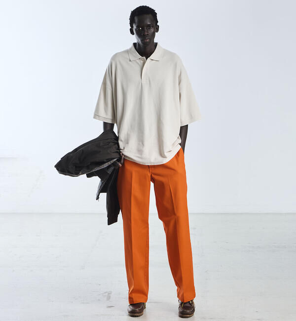  「handvaerk | コットンピケ ビッグポロシャツ MEN」|ポロシャツ|