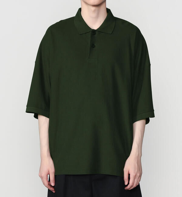  「handvaerk | コットンピケ ビッグポロシャツ MEN」|ポロシャツ|