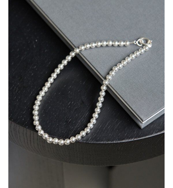 Hoaw.「【Hoaw.】シルバービース ショートネックレス」|リング|シルバー系