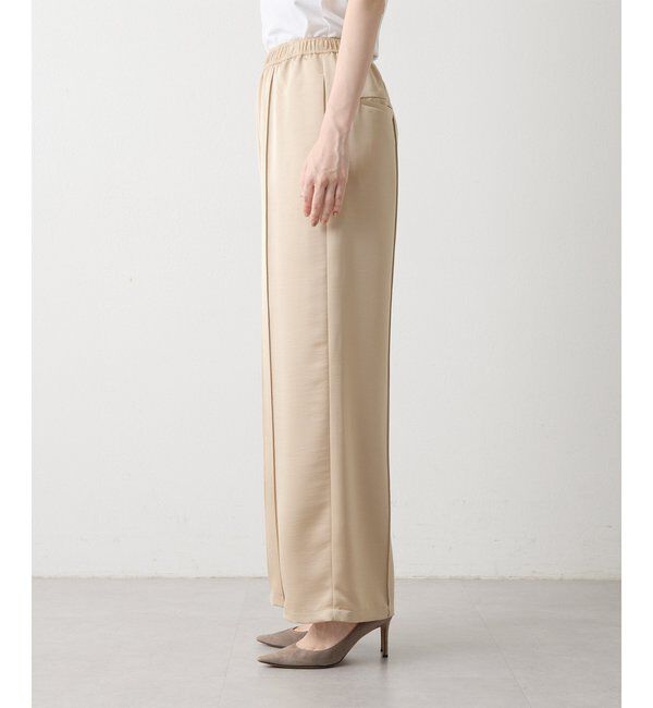 THE PAUSE「【THE PAUSE】サテンピンタックパンツ」|チノ|