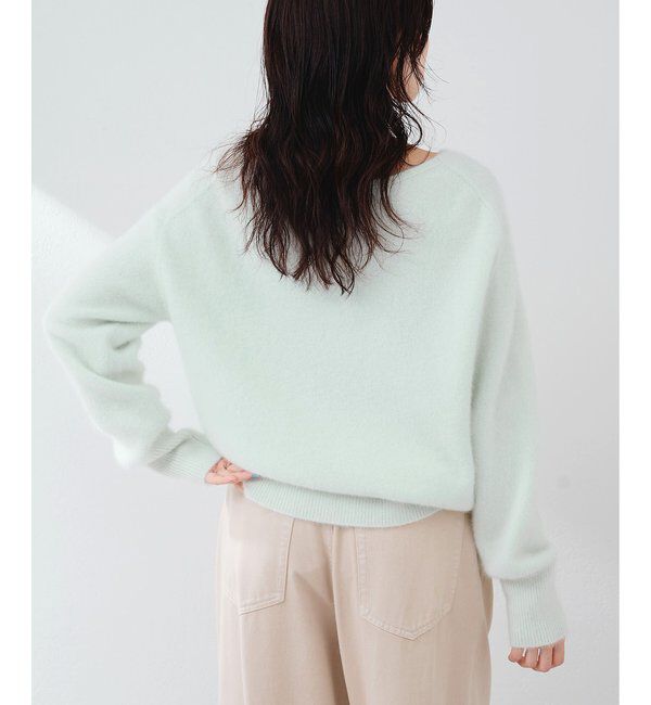  「フォックスウール Vネックプルオーバー」|ニット・セーター|