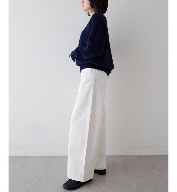  「フォックスウール Vネックプルオーバー」|ニット・セーター|