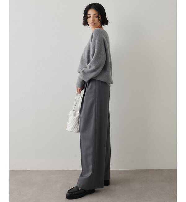  「フォックスウール Vネックプルオーバー」|ニット・セーター|