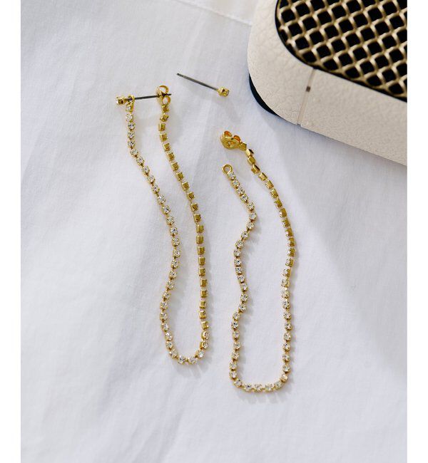  「【インフルエンサーコラボ】ビジューアレンジピアスGD」|リング|