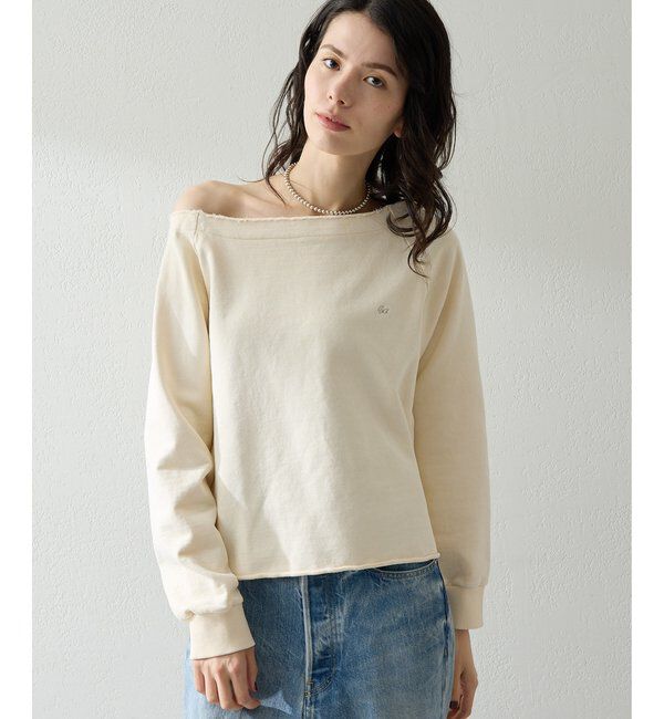  「【一部店舗＆WEB限定カラー】オフショル刺繍プルオーバー」|Tシャツ・カットソー|
