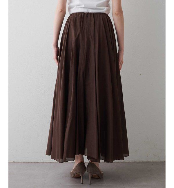  「【WEB＆一部店舗限定カラーあり】コットンシルクフレアスカート」|スカート|