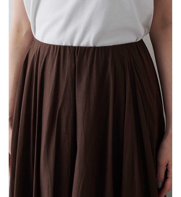  「【WEB＆一部店舗限定カラーあり】コットンシルクフレアスカート」|スカート|