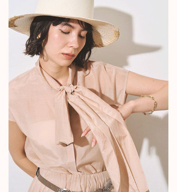  「【WEB＆一部店舗限定カラーあり】コットンシルクボウブラウス」|シャツ・ブラウス|