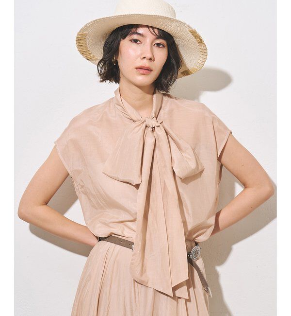  「【WEB＆一部店舗限定カラーあり】コットンシルクボウブラウス」|シャツ・ブラウス|