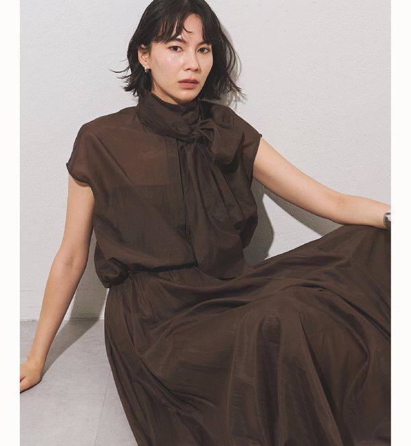  「【WEB＆一部店舗限定カラーあり】コットンシルクボウブラウス」|シャツ・ブラウス|