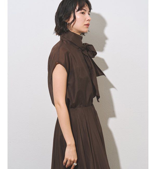  「【WEB＆一部店舗限定カラーあり】コットンシルクボウブラウス」|シャツ・ブラウス|