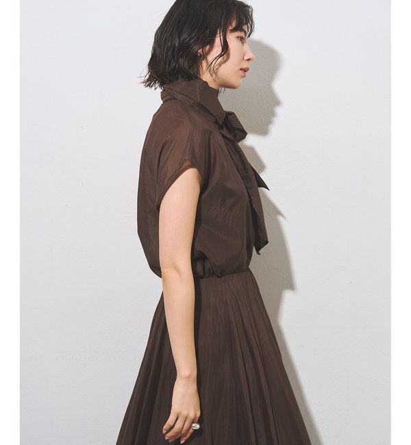  「【WEB＆一部店舗限定カラーあり】コットンシルクボウブラウス」|シャツ・ブラウス|