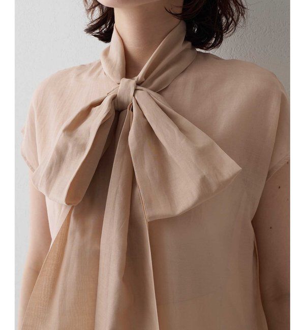  「【WEB＆一部店舗限定カラーあり】コットンシルクボウブラウス」|シャツ・ブラウス|