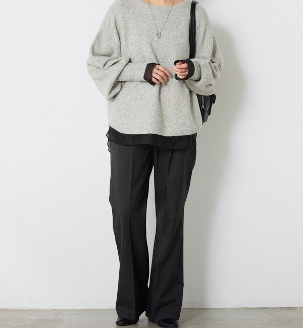  「 裾シアーロンT」|Tシャツ・カットソー|