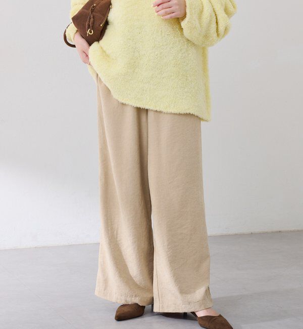  「【ウエスト調整可】ピーチイージーパンツ」|チノ|