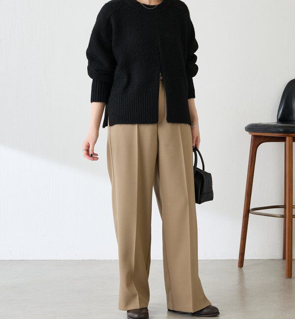  「ウールライクストレートパンツ」|チノ|