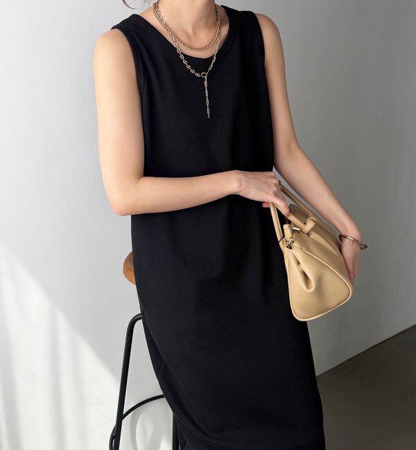  「【全骨格細見え】ブークレーダンボールタンクワンピース」|ワンピース|