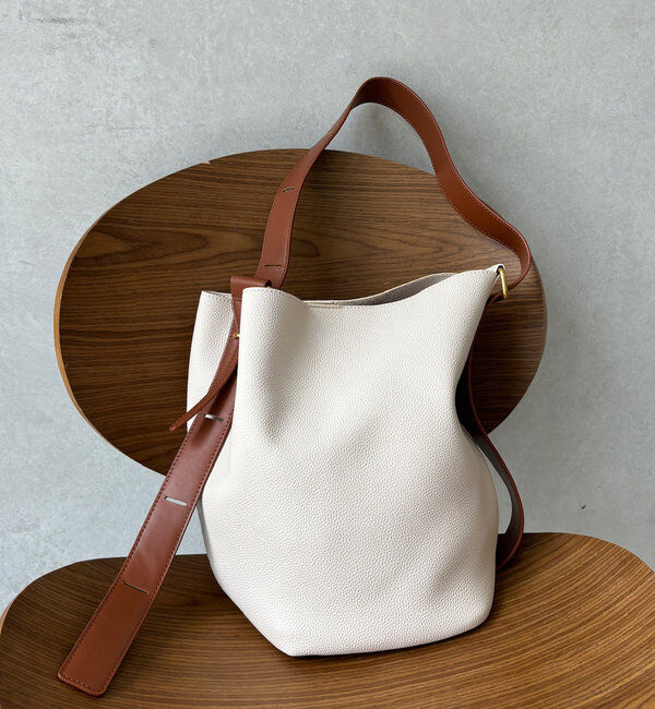  「【新色追加】シボフェイクレザーソフトホーボーバッグ」|トートバッグ|