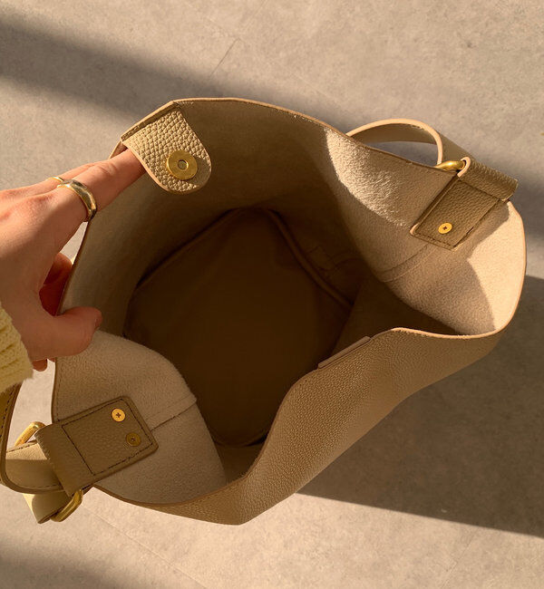  「【新色追加】シボフェイクレザーソフトホーボーバッグ」|トートバッグ|