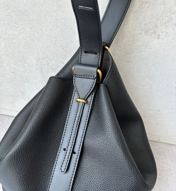  「【新色追加】シボフェイクレザーソフトホーボーバッグ」|トートバッグ|