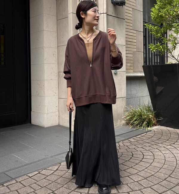  「【新色追加】【インフルエンサー OKOCHI企画】ハーフジップスウェット」|Tシャツ・カットソー|