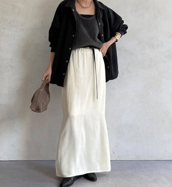  「前後2WAYシャギーニットタンクベスト」|ニット・セーター|