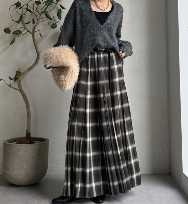  「チェックプリーツスカート」|スカート|