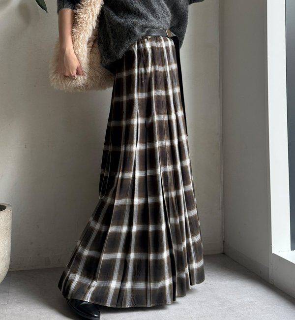  「チェックプリーツスカート」|スカート|