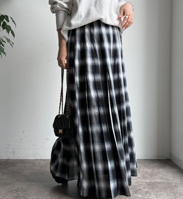  「チェックプリーツスカート」|スカート|