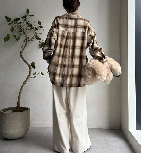  「オンブレチェックドロストシャツ」|シャツ・ブラウス|