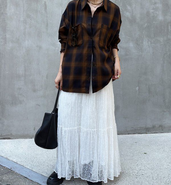  「オンブレチェックドロストシャツ」|シャツ・ブラウス|