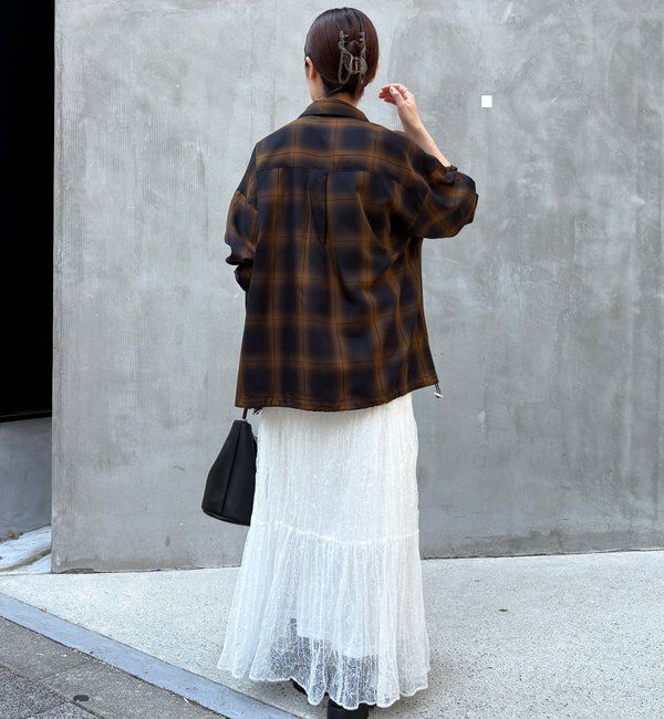  「オンブレチェックドロストシャツ」|シャツ・ブラウス|